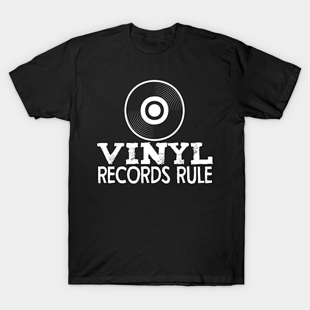 Vinyl Record Joke Saying Phonograph T-Shirt by DesignatedDesigner